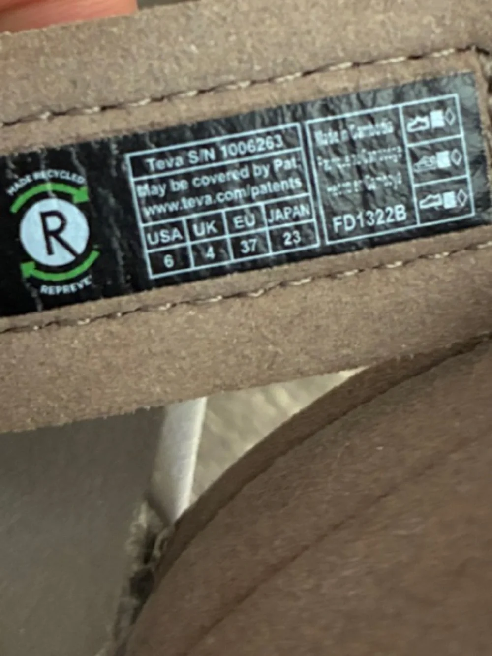 Teva Taupe Outdoor Strappy Sandals